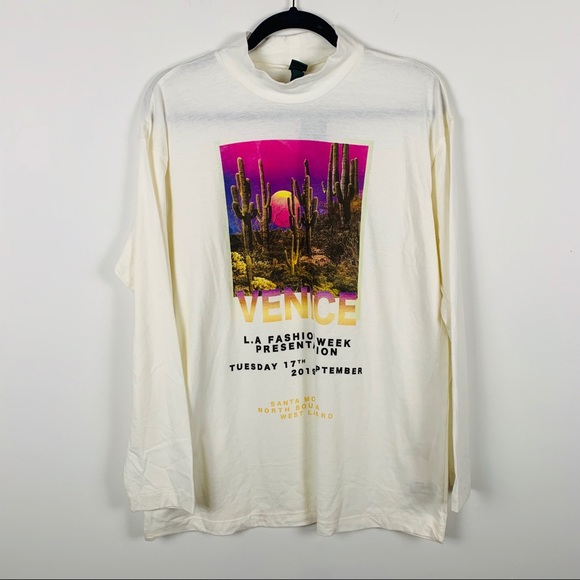 wild fable Tops - Wild fable mock neck cactus graphic long sleeve t